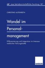 Wandel Im Personalmanagement af Christine Autenrieth