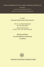 Membranverfahren Zur Wirtschaftlichen Aufbereitung Von Molken af Robert Rautenbach