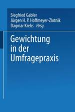 Gewichtung in Der Umfragepraxis