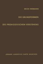 Die Grundformen Des Padagogischen Verstehens af E Hermann