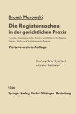 Die Registersachen in Der Gerichtlichen Praxis af Arthur Brand