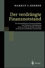 Der Verdrangte Finanznotstand af Markus C Kerber