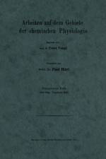 Arbeiten Auf Dem Gebiete Der Chemischen Physiologie af Paul Hari