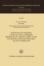 Erforschung Des Insektenflugs Mit Hilfe Neuer Fang- Und Messgerate: Blattlausfange Einer Englischen Saugfalle Aus Dem Park Des Museums Alexander Koenig in Bonn Vom 10. Bis 31. Oktober 1961 af Else Haine