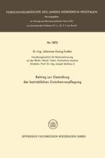 Beitrag Zur Gestaltung Der Betrieblichen Zwischenverpflegung af Johannes-Georg Endter