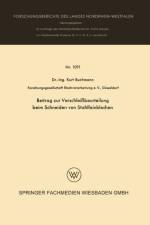 Beitrag Zur Verschleissbeurteilung Beim Schneiden Von Stahlfeinblechen af Kurt Buchmann