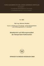 Belastbarkeit Und Abformgenauigkeit Der Stempel Beim Kalteinsenken af Johannes Hoischen