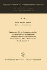 Bestimmung Der Strahlungseigenschaften Von Festen Koerpern Im Bereich Der Temperaturstrahlung Und Entwicklung Eines Vollstandig Diffus Reflektierenden Vergleichsnormals af Wolfgang Stammen