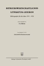Betriebswirtschaftliches Literatur-Lexikon af Eva Dabritz