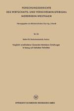 Vergleich Verschiedener Generator-Metadyne-Schaltungen in Bezug Auf Statisches Verhalten