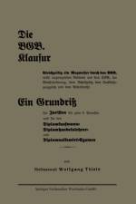 Die Bgb. Klausur af Wolfgang Thiele