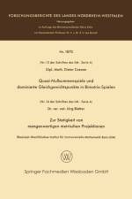 Quasi-Nullsummenspiele Und Dominierte Gleichgewichtspunkte in Bimatrix-Spielen. Zur Stetigkeit Von Mengenwertigen Metrischen Projektionen af Dieter Coenen