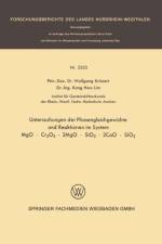 Untersuchung Der Phasengleichgewichte Und Reaktionen Im System Mgo - Cr2o3 - 2mgo - Sio2 - 2cao - Sio2 af Wolfgang Kronert