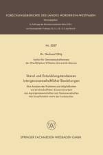 Stand Und Entwicklungstendenzen Intergenossenschaftlicher Beziehungen af Gerhard Gloy
