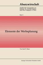 Elemente Der Werbeplanung af Gerd F Von Heuer