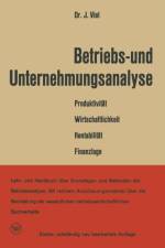 Betriebs- Und Unternehmungsanalyse af Viel