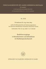 Reaktionsvorgange in Brennkammern Und Schubdusen Im Hochtemperaturbereich af Hans May