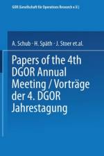 Vortrage der Jahrestagung 1974 DGOR Papers of the Annual Meeting