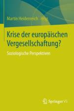 Krise Der Europaischen Vergesellschaftung?