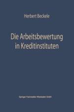 Die Arbeitsbewertung in Kreditinstituten af Herbert Beckerle