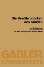 Die Kreditwurdigkeit Des Kunden af Dietrich Harle
