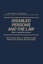 Disabled Persons and the Law af Bruce D. Sales
