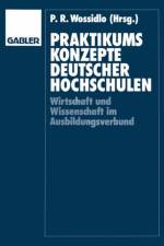 Praktikumskonzepte Deutscher Hochschulen