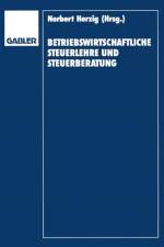 Betriebswirtschaftliche Steuerlehre Und Steuerberatung