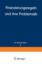 Finanzierungsregeln Und Ihre Problematik af Dietrich Harle