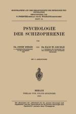 Psychologie Der Schizophrenie af Hans W Berze
