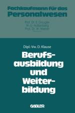 Berufsausbildung Und Weiterbildung af Dieter Klause