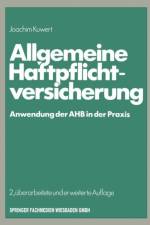 Allgemeine Haftpflichtversicherung af Joachim Kuwert