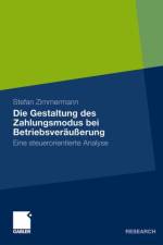 Die Gestaltung Des Zahlungsmodus Bei Betriebsverausserung af Stefan Zimmermann
