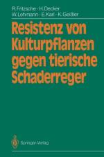 Resistenz Von Kulturpflanzen Gegen Tierische Schaderreger af Rolf Fritzsche