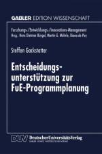 Entscheidungsunterstutzung Zur Fue-Programmplanung