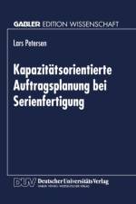 Kapazitatsorientierte Auftragsplanung Bei Serienfertigung
