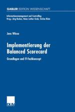 Implementierung Der Balanced Scorecard af Jens Wiese