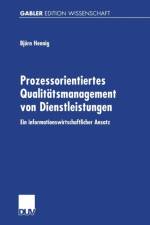 Prozessorientiertes Qualitatsmanagement Von Dienstleistungen af Bjoern Hennig