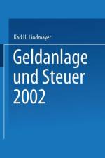 Geldanlage Und Steuer 2002 af Karl-Heinz Lindmayer