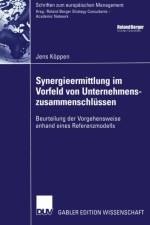 Synergieermittlung Im Vorfeld Von Unternehmenszusammenschlussen af Jens Koeppen