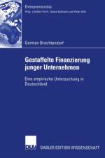 Gestaffelte Finanzierung Junger Unternehmen af German Brachtendorf