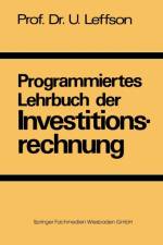 Programmiertes Lehrbuch Der Investitionsrechnung