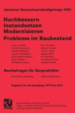 Aachener Bausachverstandigentage 2001