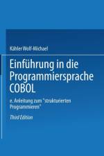Einfuhrung in Die Programmiersprache COBOL af Kahler Wolf-Michael
