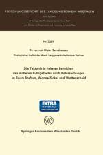 Tektonik in Tieferen Bereichen Des Mittleren Ruhrgebietes Nach Untersuchungen Im Raum Bochum, Wanne-Eickel Und Wattenscheid af Dieter Bernshausen