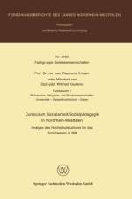 Curriculum Sozialarbeit/Sozialpadagogik in Nordrhein Westfalen af Raymund Krisam