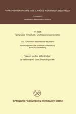 Frauen in Der Eoffentlichen Arbeitsmarkt- Und Strukturpolitik af Hannelore Neumann