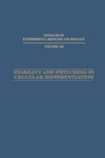 Stability and Switching in Cellular Differentiation