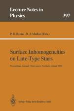 Surface Inhomogeneities on Late-Type Stars