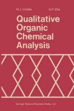 Qualitative Organic Chemical Analysis af W. J. Criddle